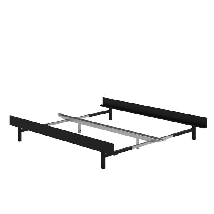 Bed (90 - 180 cm) from Moebe in black
