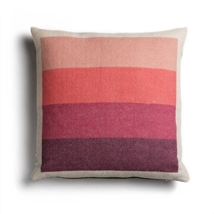 Åsmund Bold Cushion 50 x 50 cm from Røros Tweed in pink / green