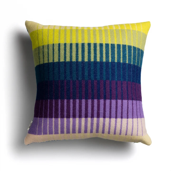 Åsmund Gradient Cushion 50 x 50 cm by Røros Tweed in yellow / blue