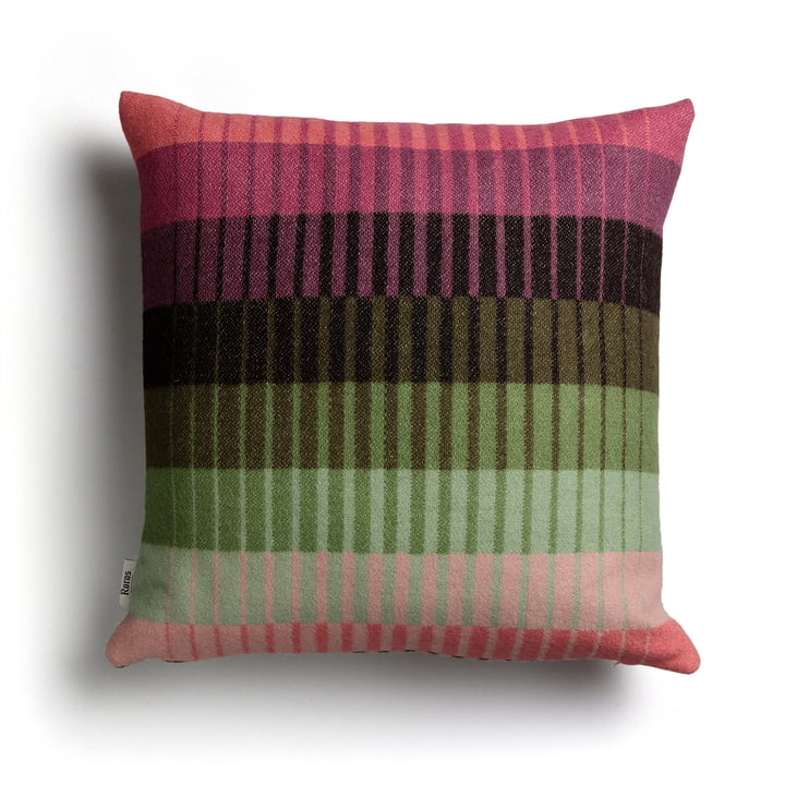 Åsmund Gradient Cushion 50 x 50 cm by Røros Tweed in pink / green