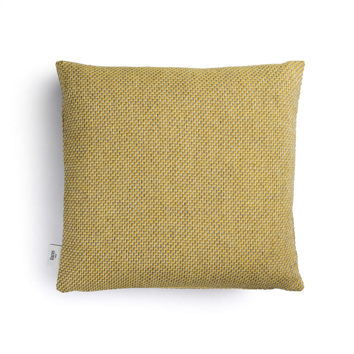 Una Cushion 50 x 50 cm from Røros Tweed in ochre