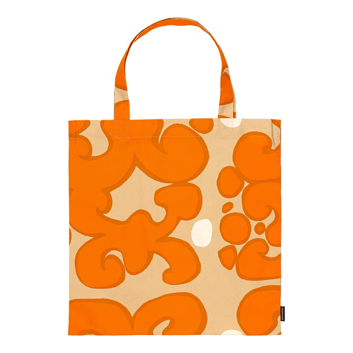 Keidas Shopping bag from Marimekko in beige / orange / cotton white (Presummer 2022)