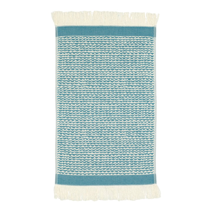 Papajo Guest towel 30 x 50 cm from Marimekko in off-white / turquoise (Presummer 2022)