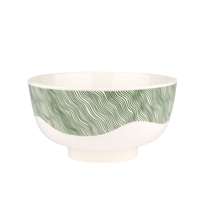 Gabriel Näkki Bowl 3 l from Marimekko in white / green (Presummer 2022)