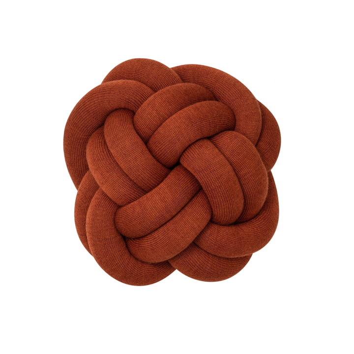 Knot Cushion by Design House Stockholm in ochre