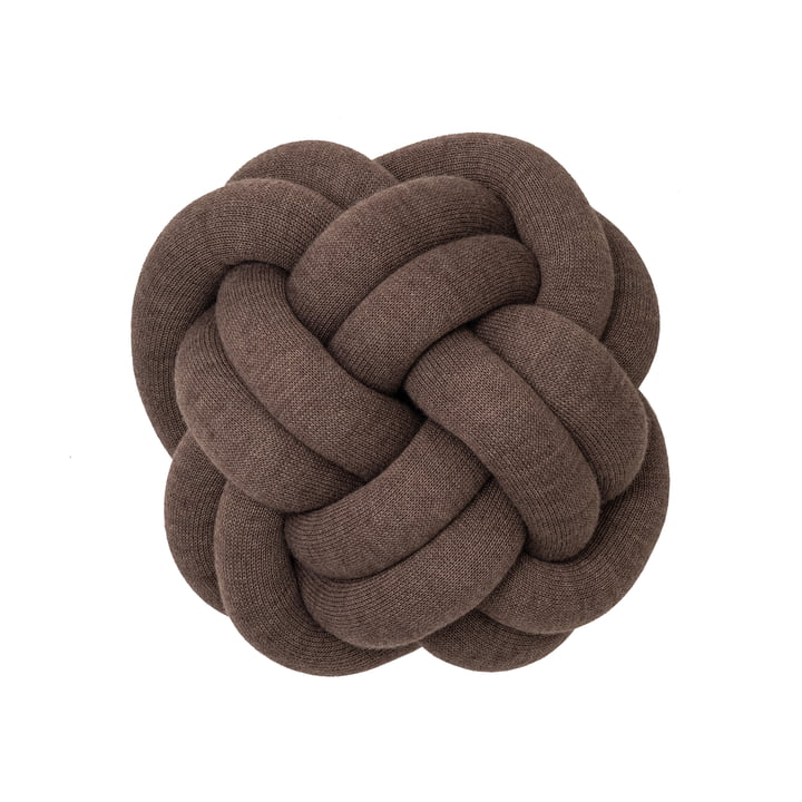 Knot Cushion from Design House Stockholm in brown