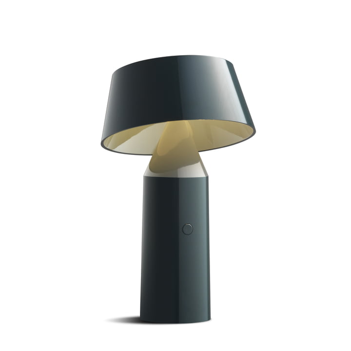 Bicoca LED table lamp, h 22.5 x Ø 14 cm by marset in anthracite