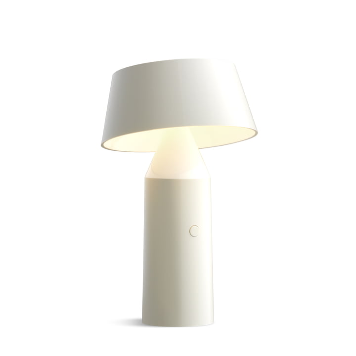 Bicoca LED table lamp, h 22,5 x Ø 14 cm by marset in off-white
