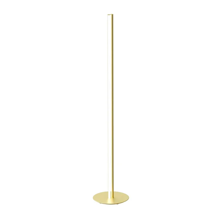 Coordinates LED floor lamp, champagne anodised by Flos