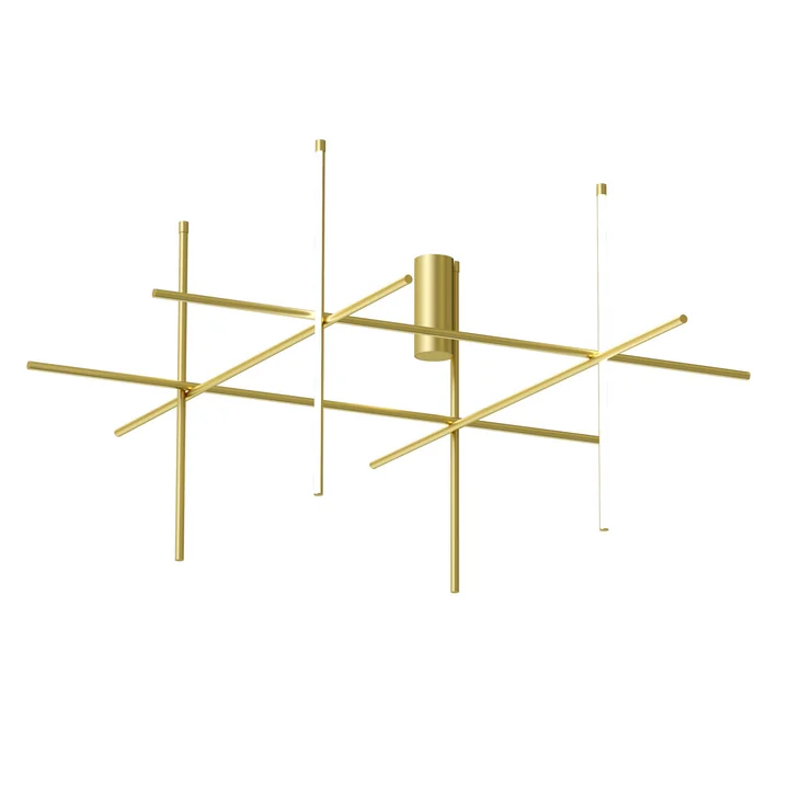 Coordinates C4 LED pendant light, champagne anodised by Flos