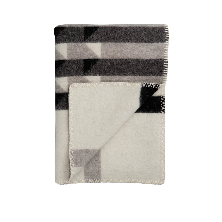 Kvam Wool blanket 200 x 135 cm from Røros Tweed in grey