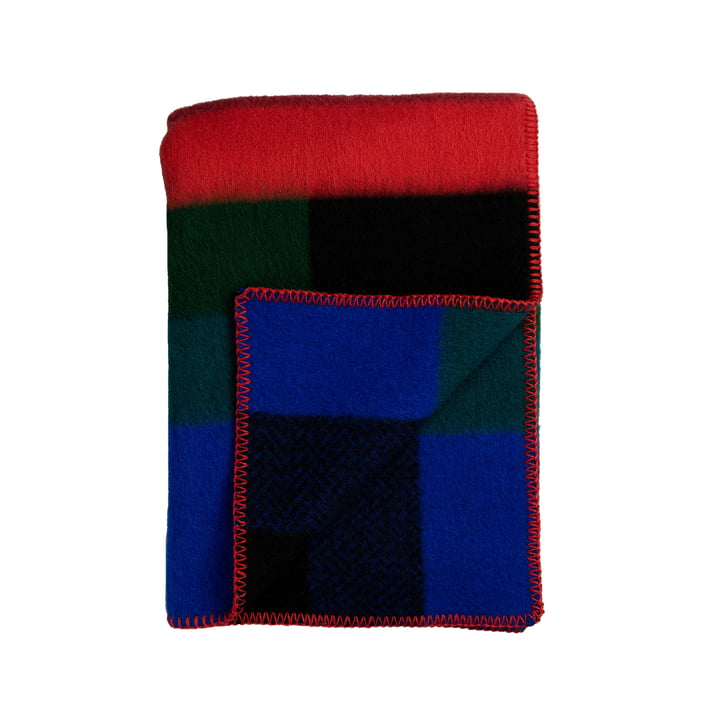 Mikkel Wool blanket 200 x 135 cm from Røros Tweed in dark