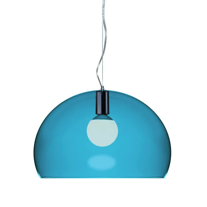 Kartell FL/Y Pendant lamp, petroleum blue