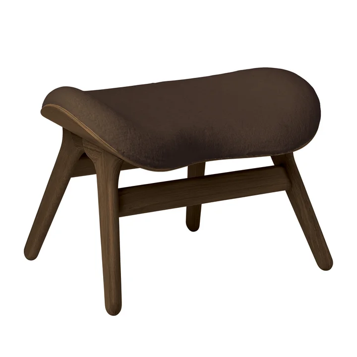A Conversation Piece Ottoman from Umage in dark oak / teddy brown