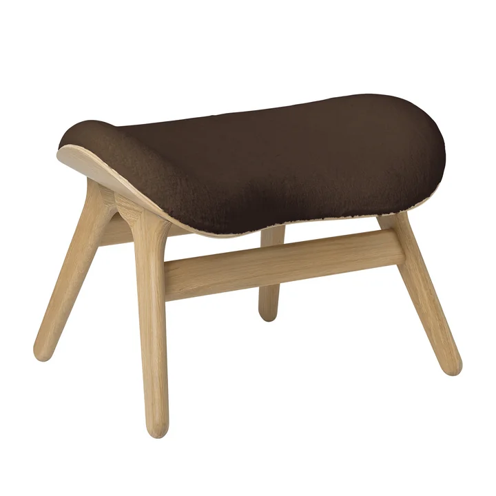 A Conversation Piece Ottoman from Umage in oak / teddy brown