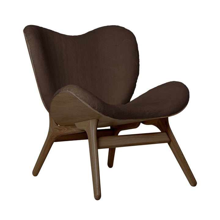 A Conversation Piece Armchair from Umage in dark oak / teddy brown