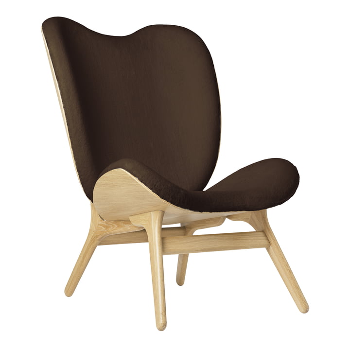A Conversation Piece Tall Armchair from Umage in oak / teddy brown