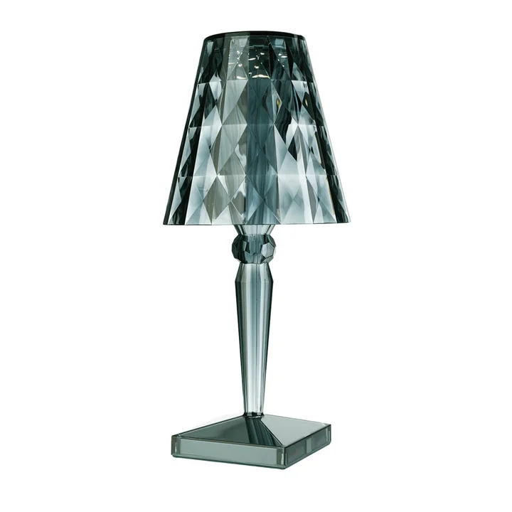 Big Battery Rechargeable table lamp H 37.3 cm from Kartell in light blue