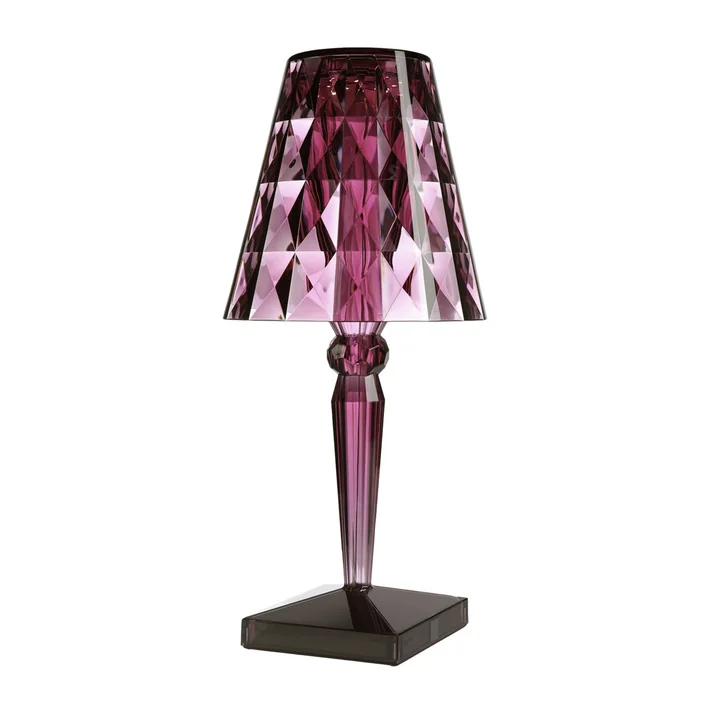 Big Battery Rechargeable table lamp H 37.3 cm from Kartell in plum