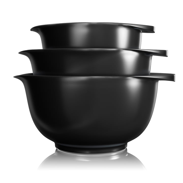 Victoria Mixing bowl set 2.0 + 3.0 + 4.0 l in black by Rosti