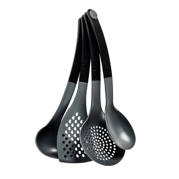 Optima Cooking utensil set in black (4 pcs.) from Rosti