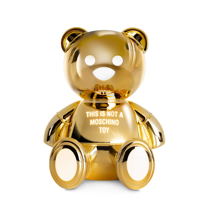 Toy Moschino teddy bear table lamp, gold by Kartell