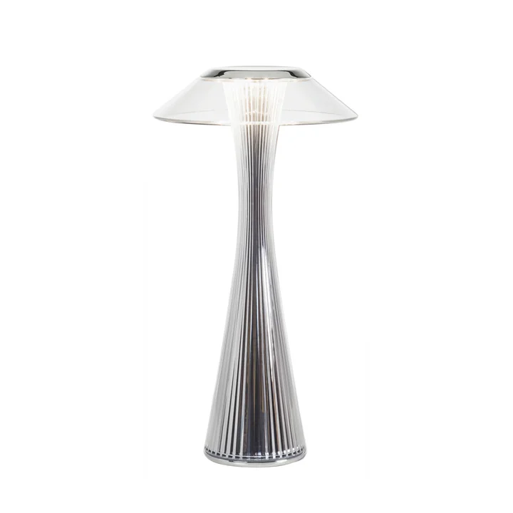 Space battery light (LED) by Kartell in chrome