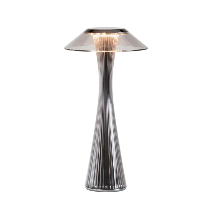 Space battery light (LED) by Kartell in titanium