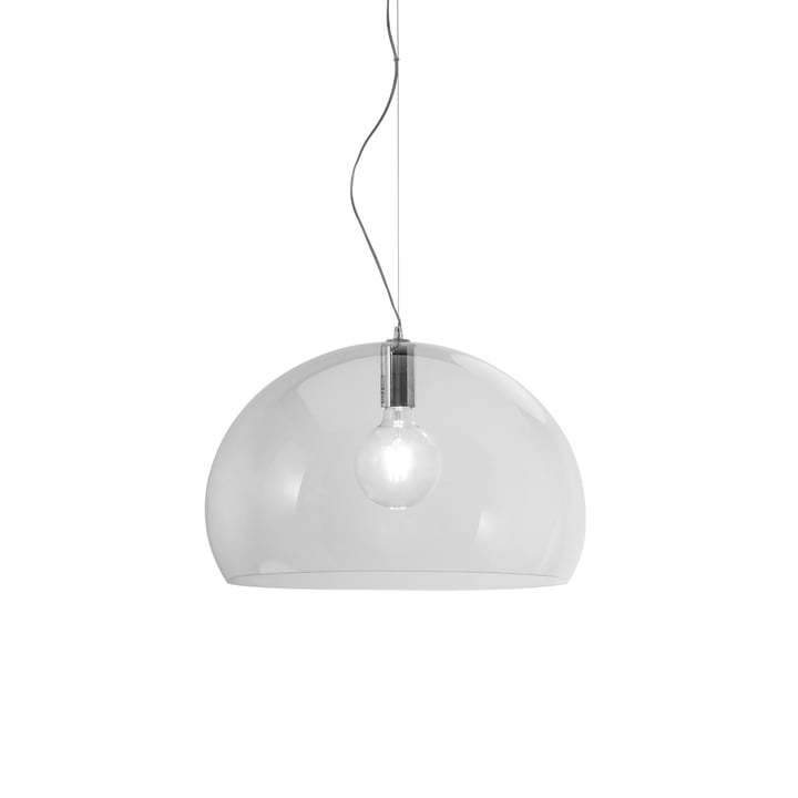 Small FL/Y pendant lamp by Kartell in transparent