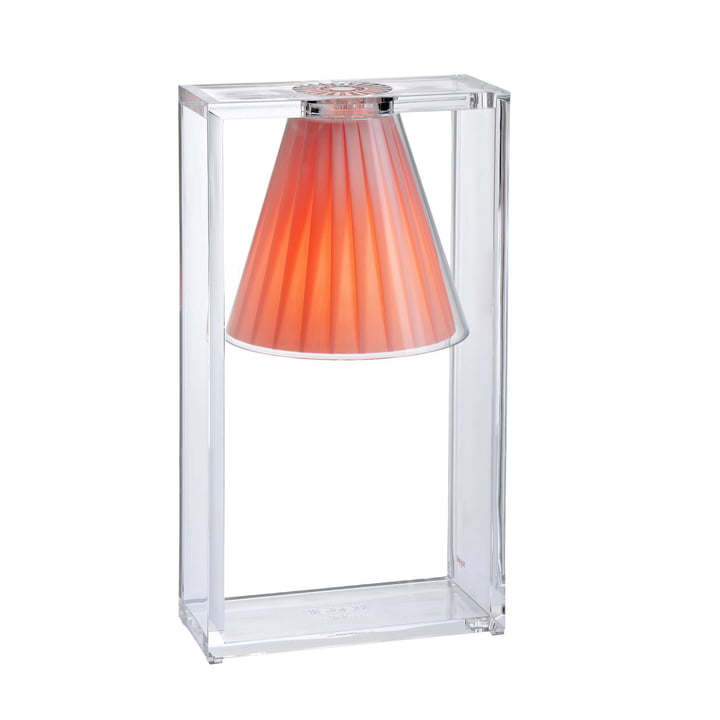 Light-Air table lamp, crystal clear / pink by Kartell