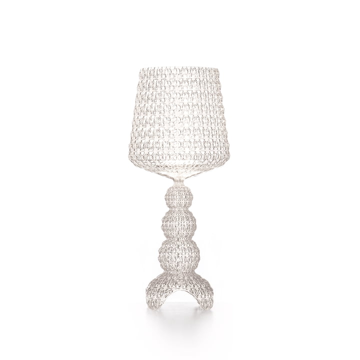 Mini Kabuki LED table lamp from Kartell in crystal clear