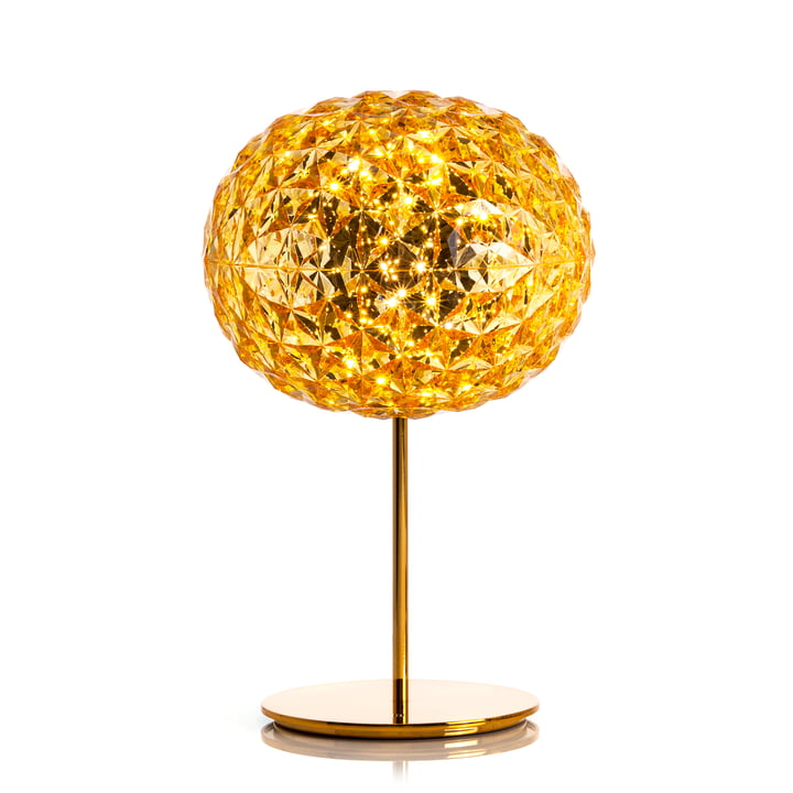 Dimmable Planet LED Table Lamp with Base by Kartell in Yellow