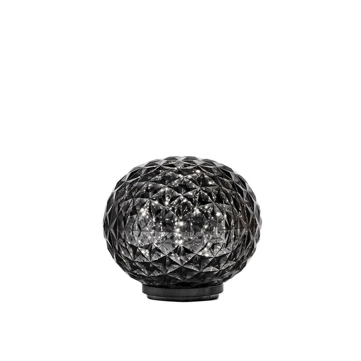 Mini Planet LED Table lamp from Kartell in smoke grey