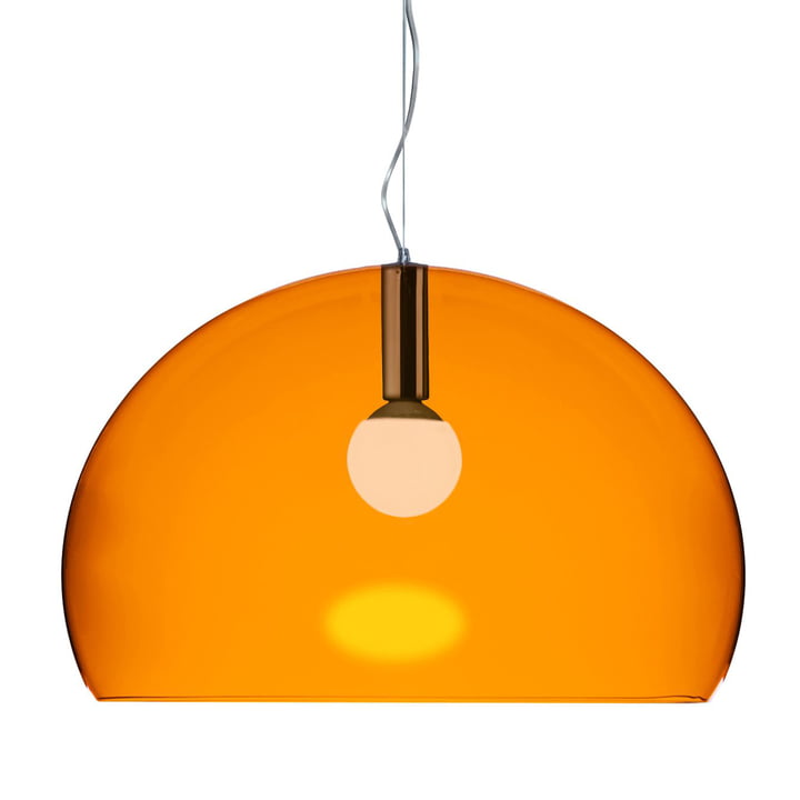 Big FL/Y pendant lamp, orange transparent by Kartell