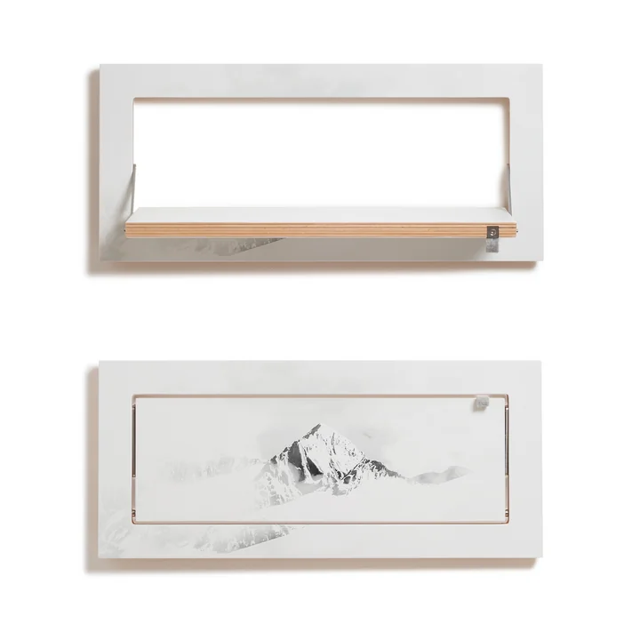 Fläpps Motif shelf, 1 shelf, 60 x 27 cm in Vallunaraju by Joe Mania from Ambivalenz