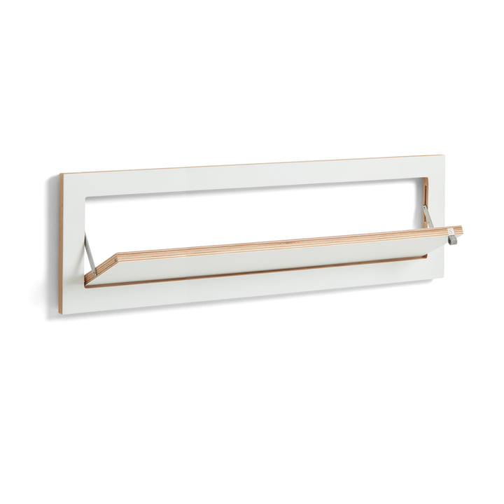 Fläpps shoe rack 100 x 27 cm in white from Ambivalence