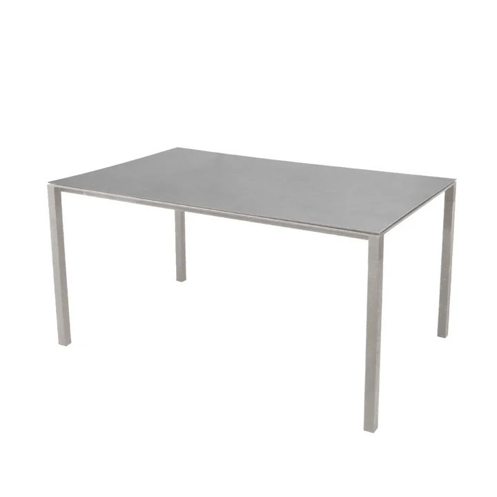 Pure Outdoor Dining table from Cane-line in the finish taupe / concrete grey