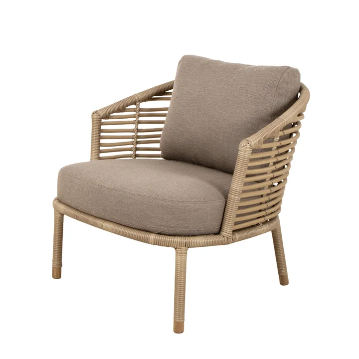 Sense Outdoor Lounge chair from Cane-line in the finish natural / taupe
