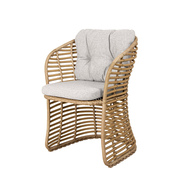 Basket Outdoor armchair from Cane-line in the color natural / taupe