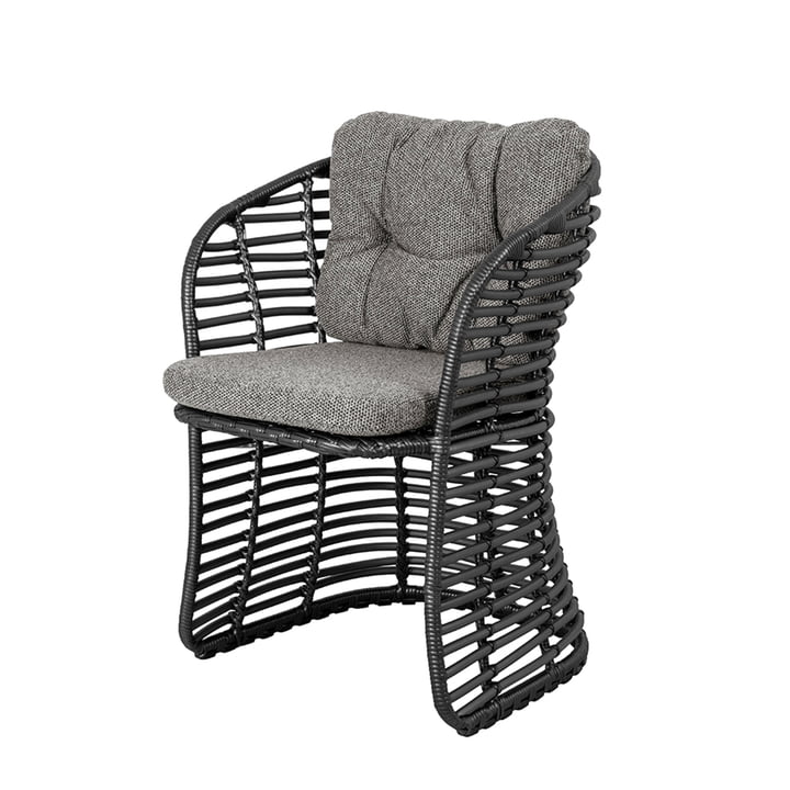 Basket Outdoor armchair from Cane-line in the color black / gray