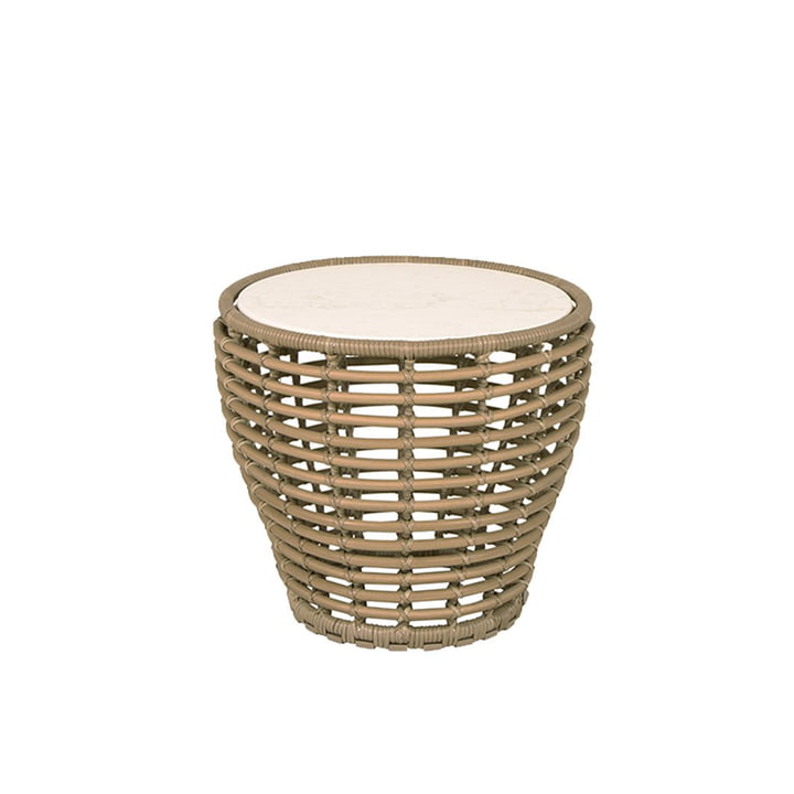 Basket Outdoor Side table from Cane-line in the finish natural / white