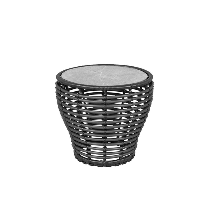 Basket Outdoor Side table from Cane-line in the finish graphite / gray