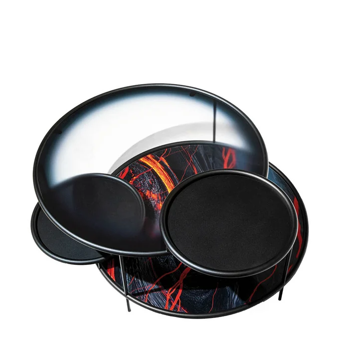 Sangaku Side table from Driade in the version black / Krakatoa