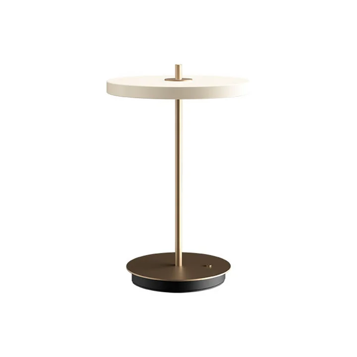 The Asteria Move LED table lamp from Umage , H 30.6 cm, pearl white