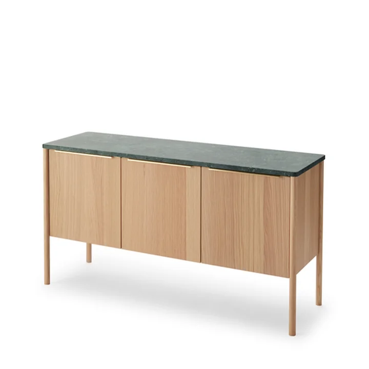Jut Sideboard from Skagerak in oak / marble green