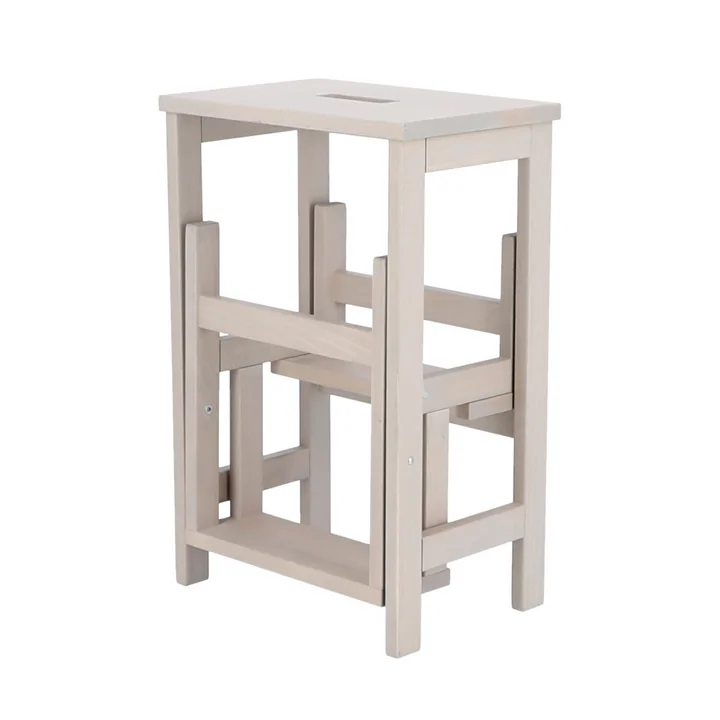 Soho Stool ladder, 3 steps from Jan Kurtz in light grey