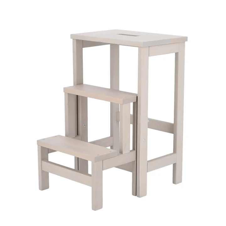 Soho Stool ladder, 3 steps from Jan Kurtz in light grey