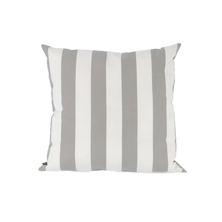 Somnia Outdoor cushion, 48 x 48 cm from Jan Kurtz in stripes white / light gray