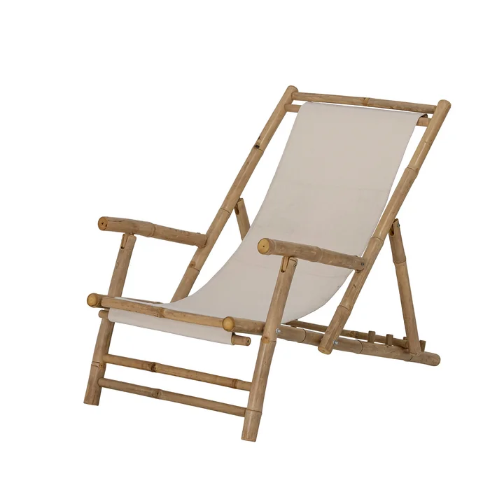 Korfu Outdoor Deckchair from Bloomingville in bamboo / nature