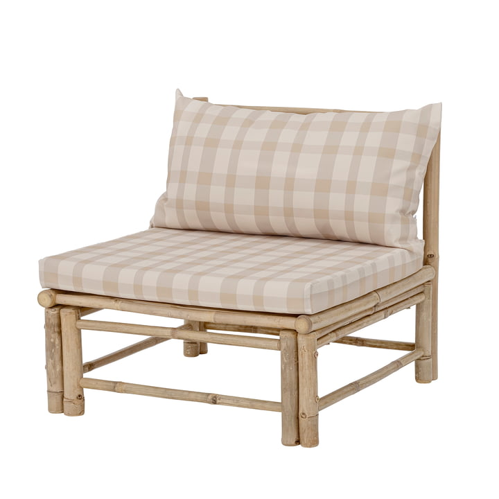 Korfu Outdoor Sofa middle module incl. cushions from Bloomingville in natural bamboo